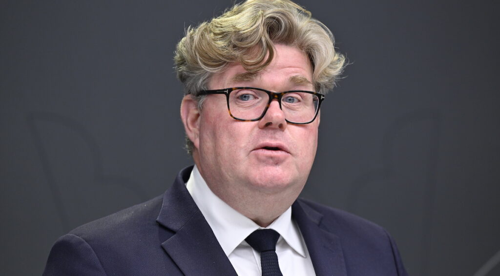 Justitieminister
Gunnar Strömmer (M).