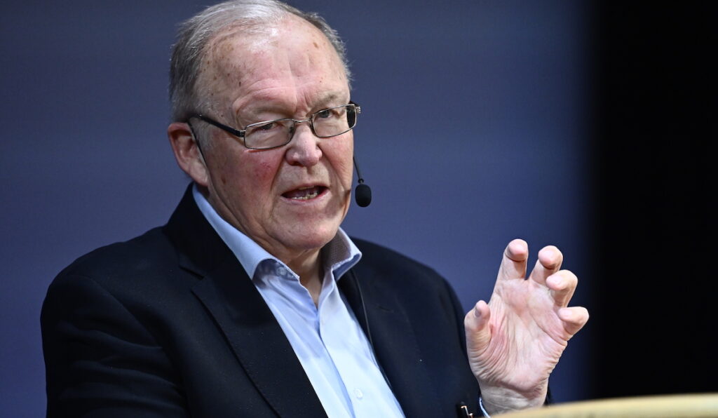 Sveriges tidigare statsminister Göran Persson i mars 2025